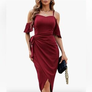 Red Wrap Dress 💃🏻